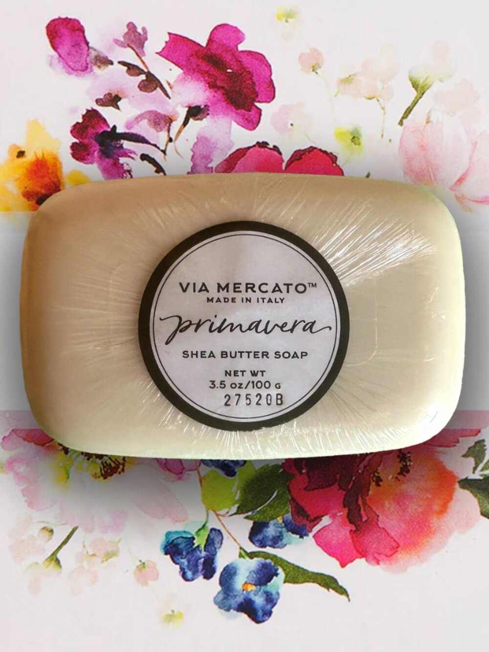 Pre de Provence Via Mercato Primavera Shea Butter Soap Bergamot Lavender 3.5 oz
